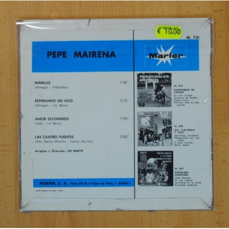 PEPE MAIRENA - MARILUZ + 3 - EP