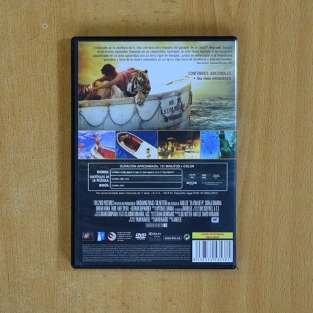 LA VIDA DE PI - DVD