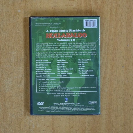 HULLABALOO VOLUMES 5 / 8 - DVD