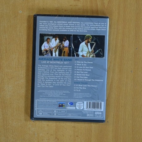 AVERAGE WHITE BAND - LIVE AT MONTREUX - DVD