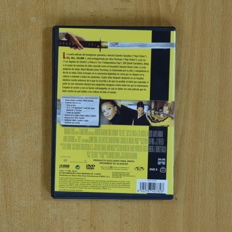 KILL BILL VOLUME 1 - DVD