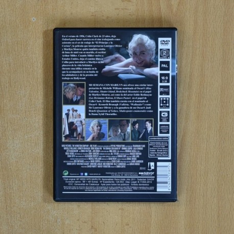 MI SEMANA CON MARILYN - DVD