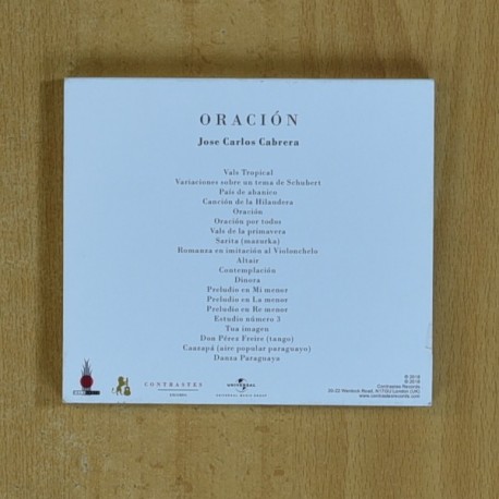 JOSE CARLOS CABRERA - ORACION - CD
