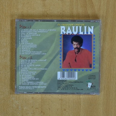 RAULIN - EL DISCO DE ORO DE RAULIN EL SALSERO DEL PUEBLO - CD