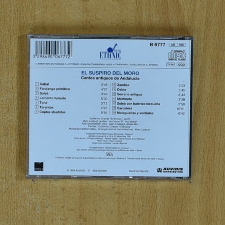 GUILLERMO CHAVES EL BRUCO - EL SUSPIRO DEL MORO - CD