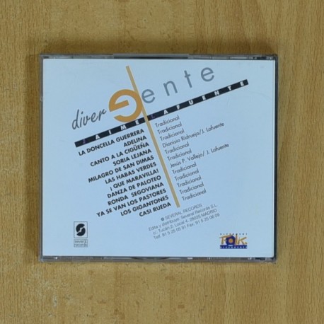 JAIME LAFUENTE - DIVERGENTE - CD