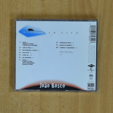 JOAO BOSCO - MILLENNIUM AO VIVO - CD