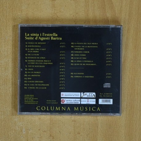MIQUEL PUJADO - LA SINIA I L ESTRELLA SUITE D AGUSTI BARTRA - CD