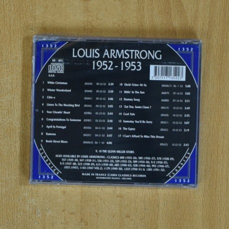 LOUIS ARMSTRONG - 1952 / 1953 - CD