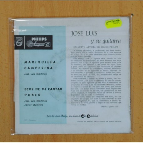 JOSE LUIS - MARIQUILLA + 3 - EP