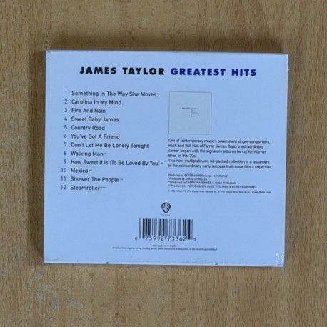 JAMES TAYLOR - GREATEST HITS - CD