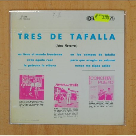 TRES DE TAFALLA - JOTAS NAVARRAS - EP