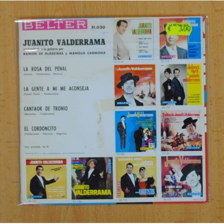 JUANITO VALDERRAMA - CANTAOR DE TRONIO + 3 - EP