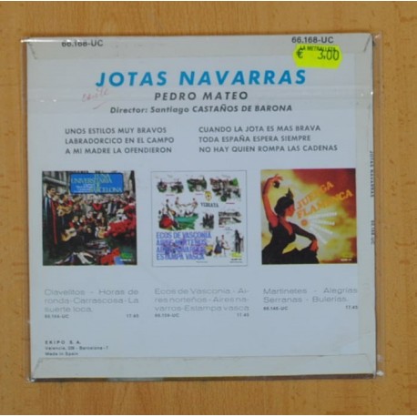 PEDRO MATEO - JOTAS NAVARRAS - EP