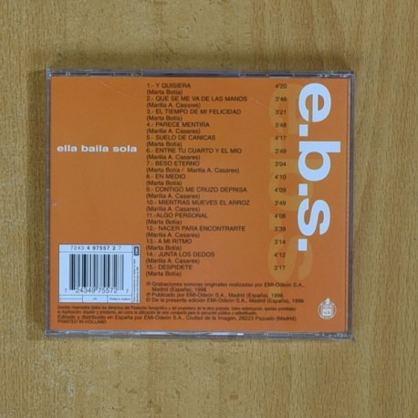 ELLA BAILA SOLA - EBS - CD