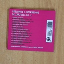 VARIOS - PRELUDIOS E INTERMEDIOS DE ZARZUELA VOL 2 - CD