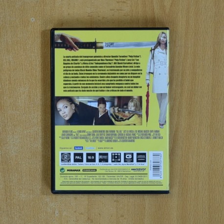 KILL BILL VOLUMEN 1 - DVD