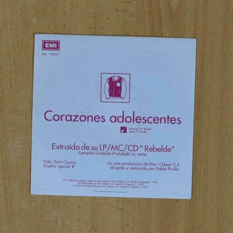 DAVID SANTIESTEBAN - CORAZONES ADOLESCENTES - SINGLE