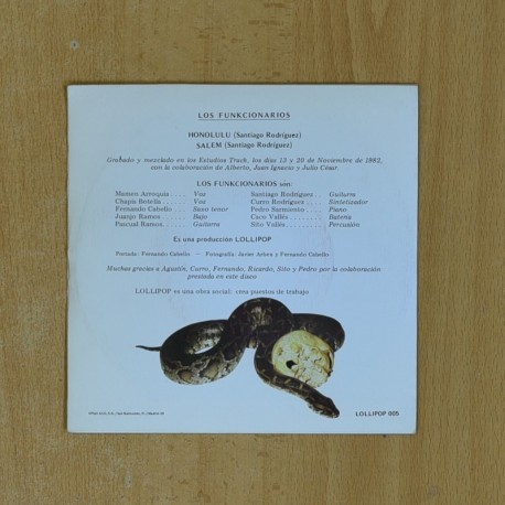 LOS FUNKCIONARIOS - HONOLULU / SALEM - SINGLE