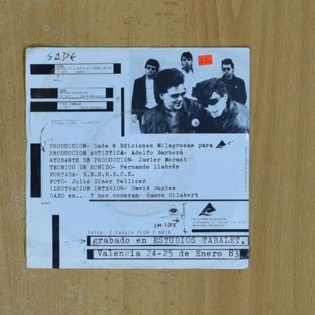 SADE - QUIERO IR A VIVIR AL CORTE INGLES / NICHOS COLECTIVOS - SINGLE