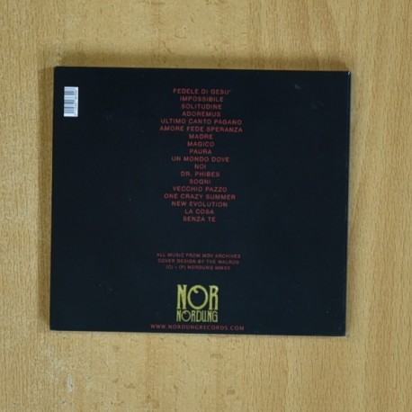 MADRE DEL VIZIO - DALLA VITA ALLA MORTE UNA RETROSPELTIVE DEL SANGUE - CD