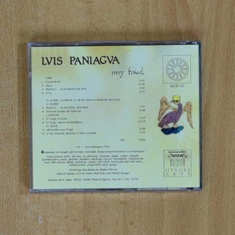 LUIS PANIAGUA - MUY FRAGIL - CD