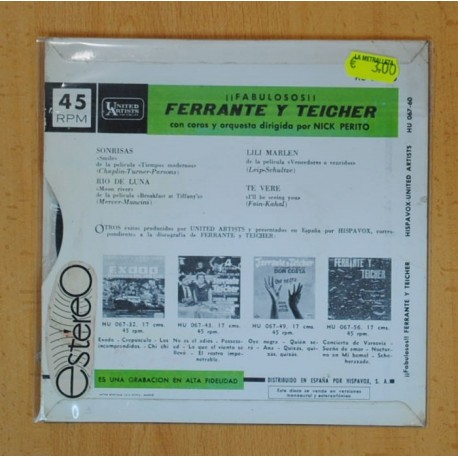 FERRANTE Y TEICHER - SINRISAS + 3 - BSO - EP