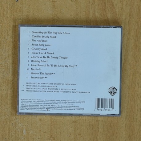 JAMES TAYLOR - JAMES TAYLOR - CD