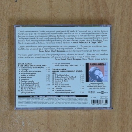 OSCAR ALEMAN - BUENOS AIRES 1965 / 1975 - CD