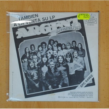 ARGENT - MANTEN ALTA TU CABEZA / KEEP ON ROLLIN - SINGLE