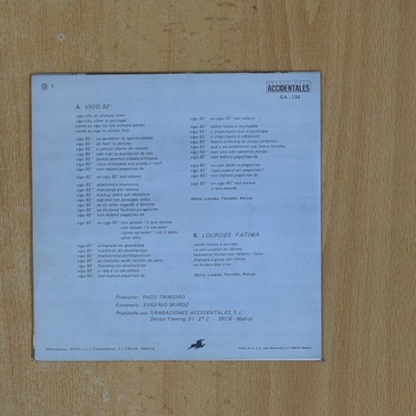 OS RESENTIDOS - VIGO 92 - SINGLE