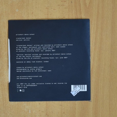 PRINZHORN DANCE SCHOOL - CRACKERJACK DOCKER - SINGLE