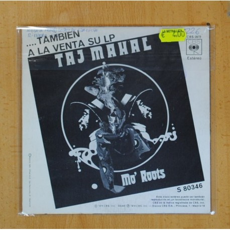 TAJ MAHAL - Â¿POR QUE TUVISTE QUE ABANDONARME? / CAJUN WALTZ - SINGLE