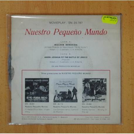 NUESTRO PEQUEÃO MUNDO - MULHER RENDEIRA / AMEN-JOSHUA FIT THE BATTLE OF JERIOO - SINGLE