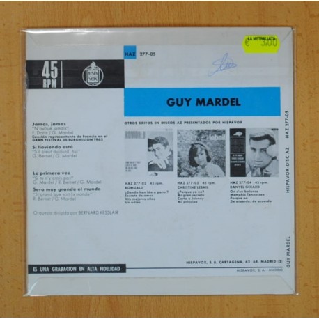 GUY MARDEL - LA PRIMERA VEZ + 3 - EP