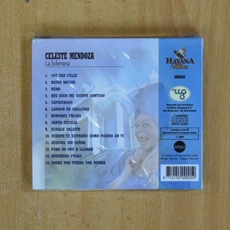 CELESTE MENDOZA - LA LA SOBERANA - CD