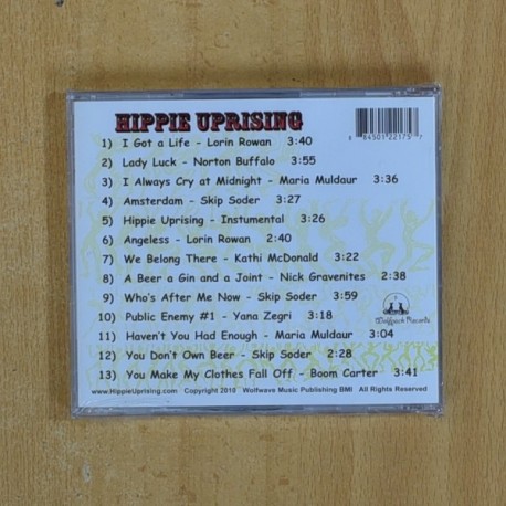 VARIOS - HIPPIE UPRISING - CD