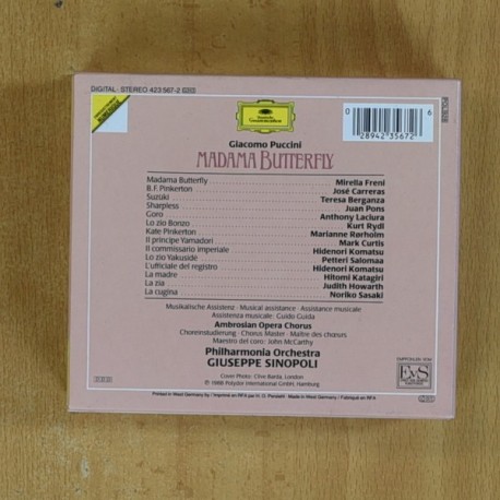 PUCCINI - MADAMA BUTTERFLY - CD