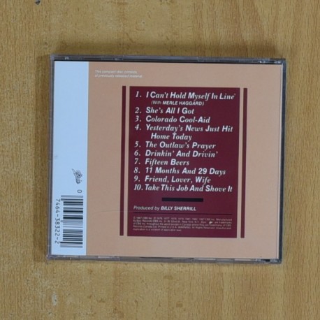 JOHNNY PAYCHECK - BIGGEST HITS - CD