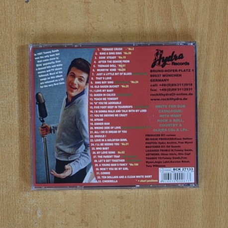 TOMMY SANDS - TEENAGE HITS & RARITIES - CD