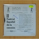 II FESTIVAL ESPAÃOL DE LA CANCION (BENIDORM 1960) - NO ME DIGAS QUE HORA ES + 3 - EP