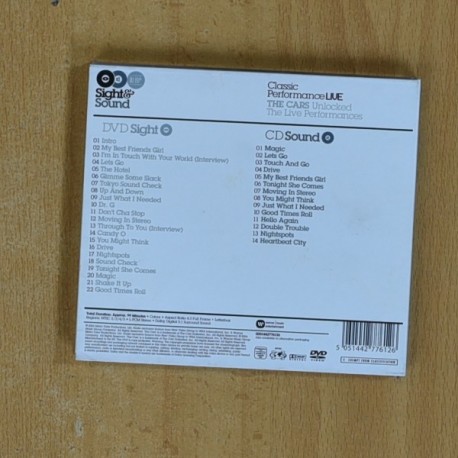 THE CARS - LIVE - CD