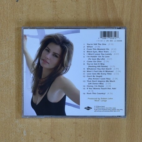 SHANIA TWAIN - COME ON OVER - CD