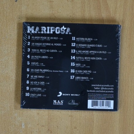 LODOVICA COMELLO - MARIPOSA - CD