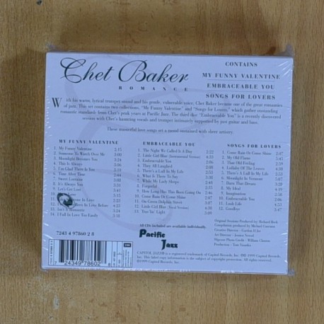 CHET BAKER - ROMANCE - CD