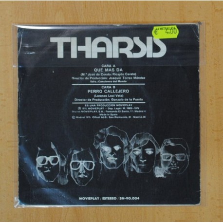 THARSIS - QUE MAS DA / PERRO CALLEJERO - SINGLE