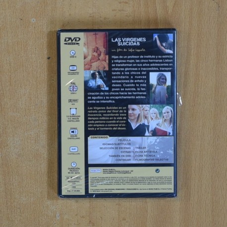 LAS VIRGENES SUICIDAS - DVD