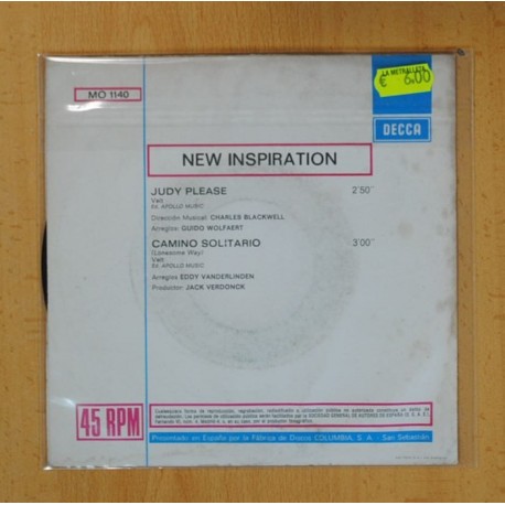 NEW INSPIRATION - JUDI PLEASE / CAMINO SOLITARIO - SINGLE