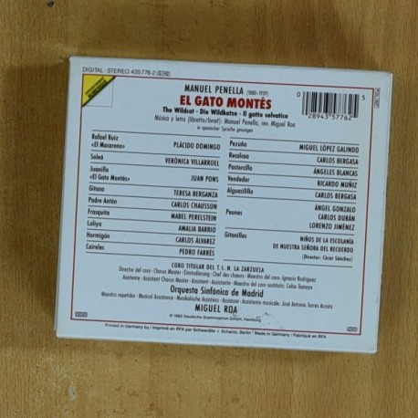 MANUEL PENELLA - EL GATO MONTES - CD
