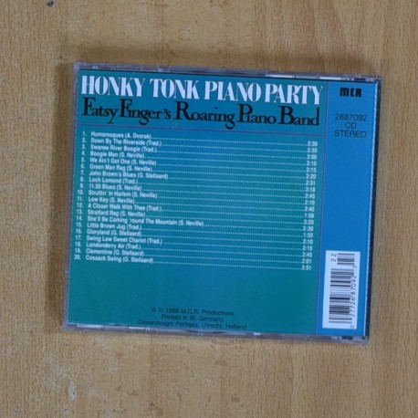 FATSY FINGERS ROARING PIANO BAND - HONKY TONK PIANO PARTY - CD